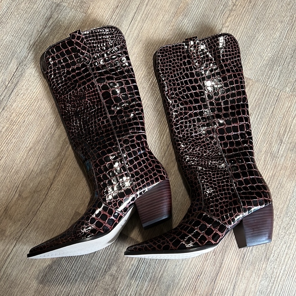 Free People Matisse Women's Stella Western Boots - Snip Toe chocolate size 9.5